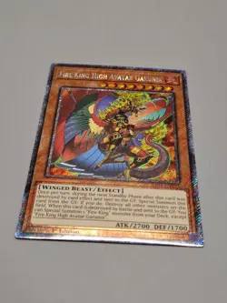 Yu-Gi-Oh! Fire King High Avatar Garunix RA04-EN194 Platinum Secret Rare NM - Image 1
