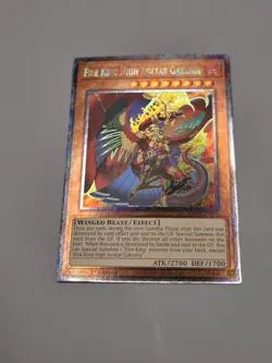 Yu-Gi-Oh! Fire King High Avatar Garunix RA04-EN194 Platinum Secret Rare NM - Image 2