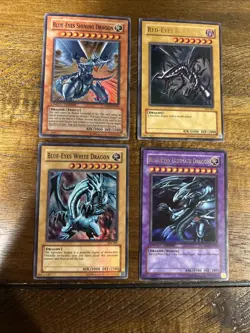 Yu-Gi-Oh! TCG Dragon Card Lot Limited Edition Holos and More 4 Cards - Image 1