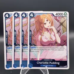 OP06-047 Charlotte Pudding Wings Of The Captain - One Piece Card Game X4 Playset - Image 1