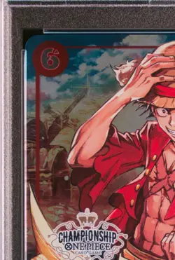 PSA 10 Monkey D Luffy Championship Promo P-001 One Piece Card Japanese - Image 2