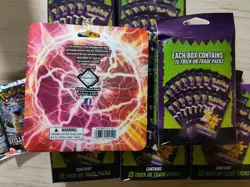 Pokemon Card Lot (6 Trick Or Trade Hangers, 1 Lightning TCG Set, 6 Booster Packs - Image 2