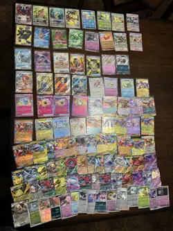 Pokemon Cards- 103 Bulk Lot IR, Full Art, Masterball, Texture EX, EX. Etc - Image 1