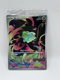 Pokemon Card Bulbasaur 133/132 Mega Evolution Stamped Promo Sealed - Image 1