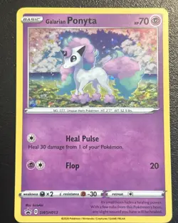 Galarian Ponyta SWSH013 Pokemon TCG Sword & Shield Black Star Promo Holo Card - Image 1