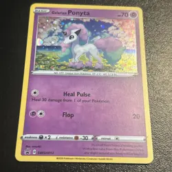 Galarian Ponyta SWSH013 Pokemon TCG Sword & Shield Black Star Promo Holo Card - Image 2