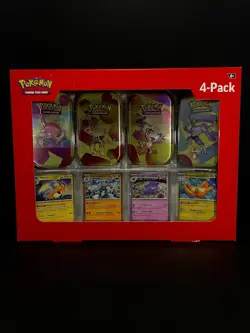 Pokemon 4 Mini Tins + 4 Promo Cards Bundle - 151 Sams Club Exclusive - Image 1