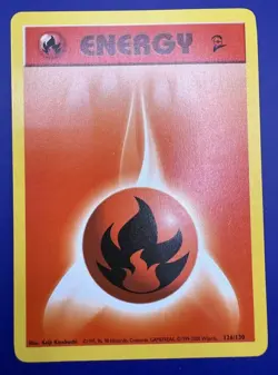 Fire Energy 126/130 Base Set 2 Regular Pokemon Card [LP] - Image 1
