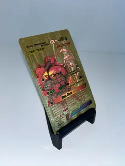 Pheromosa & Buzzwole GX Tag Team Metal Gold Foil Pokemon Card Fan Art Card ￼ - Image 5