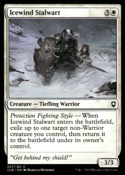 Icewind Stalwart 027/361 Commander Legends MTG Magic the Gathering card - Image 1
