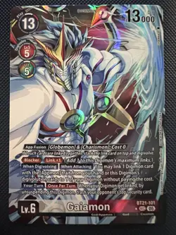 Digimon Card Game Gaiamon(Alternate Art) BT21-101 SEC World Convergence NM - Image 1