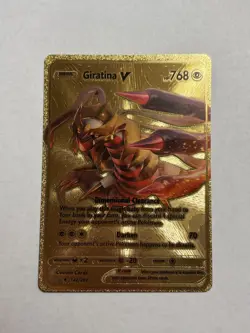 Giratina V 142/203 HP 768 Gold Foil Fan Art Display Card RARE - NM - Image 1