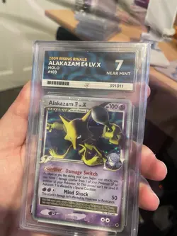 Alakazam LV.X Holo Card 103/111 Rising Rivals EX/NM Condition ACE 7 - Image 2