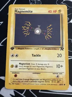 Pokemon TCG Magnemite Team Rocket 60/82 Regular 1st Edition Common Card - Image 1