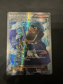 Pokemon TCG Archie's Ace in the Hole Primal Clash Holo Card 157/160 - Image 1