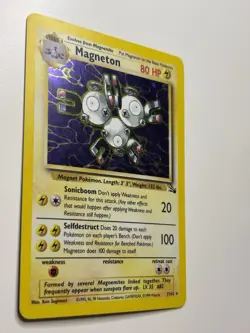 Magneton 11/62 Fossil Holo MP Pokemon Card - Image 2