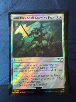 And They Shall Know No Fear (Surge Foil) Universes Beyond: Warhammer 40000 Foil - Image 1