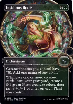 Insidious Roots BORDERLESS Murders at Karlov Manor Magic MTG NM - Image 1