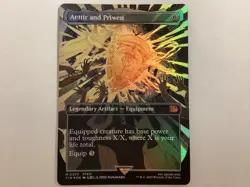 MTG Final Fantasy AETTIR AND PRIWEN Borderless Foil NM (BIN) Graded Power - Image 1