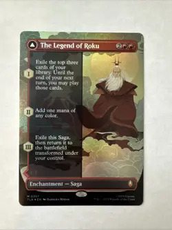 The Legend of Roku (Borderless Foil) Mythic #0357 MTG Avatar Last Airbender Mtg - Image 1