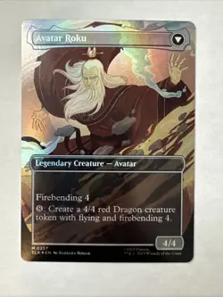 The Legend of Roku (Borderless Foil) Mythic #0357 MTG Avatar Last Airbender Mtg - Image 2