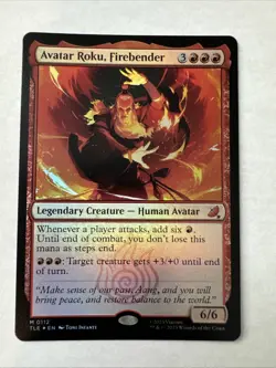 Avatar Roku Firebender (FOIL) Avatar: The Last Airbender Mtg TLE - Image 1