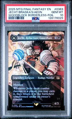 2025 MTG FINAL FANTASY BRASKA'S FINAL AEON/JECHT, RELUCTANT GUARDIAN PSA 10 - Image 1