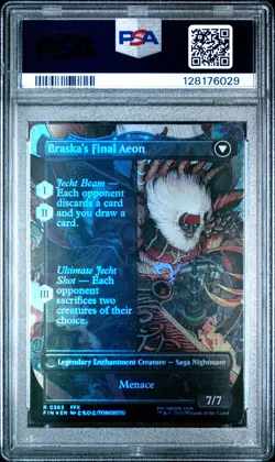 2025 MTG FINAL FANTASY BRASKA'S FINAL AEON/JECHT, RELUCTANT GUARDIAN PSA 10 - Image 2