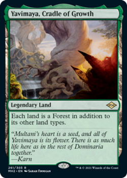 1 x Yavimaya, Cradle of Growth - Modern Horizons 2 - Light Play - MTG - Image 1