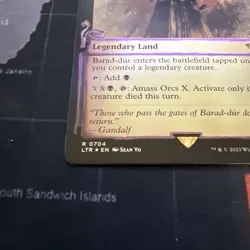 Barad Dur Showcase Scroll FOIL #704 | LTR The Lord of the Rings | MTG - Image 2