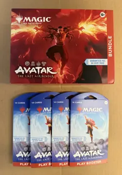Magic the Gathering Avatar The Last Airbender Bundle + (4) Sleeved Booster Packs - Image 1