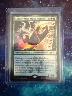 2025 Magic The Gathering MTG Marvel Foil Promo P0008 Spider-man Miles Morales - Image 1