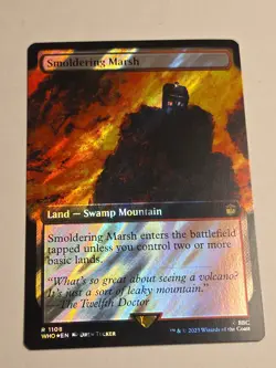 Smoldering Marsh (Extended Art) (Surge Foil) X1 WHO MTG 1108 R - Image 1