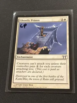 Champions of Kamigawa Ghostly Prison MTG Magic the Gathering LP - Image 1