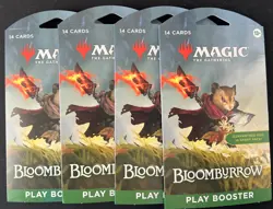 4x Magic The Gathering Bloomburrow Play Booster Blister Packs - Image 1