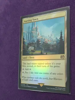 MTG Starting Town 289 Rare Foil Land Final Fantasy FIN - Image 2