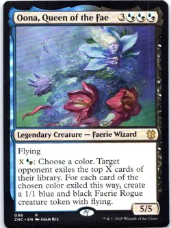 #98 Oona, Queen of the Fae Commander: Zendikar Rising Rare - Image 1