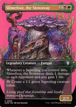 Slimefoot, the Stowaway (Borderless) U Commander Masters 686 LP - Image 1