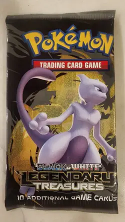 Pokemon Black & White Legendary Treasures Booster Pack NEW Sealed Mewtwo Art - Image 1