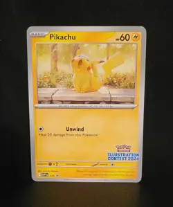 Pokemon: Pikachu SVP214 - 2024 Illustration Contest Black Star Promo - Image 1