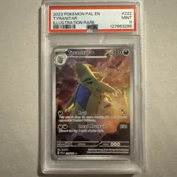 Pokemon TCG Paldea Evolved Tyranitar Card 222/193 Illustration Rare, PSA 9 - Image 1