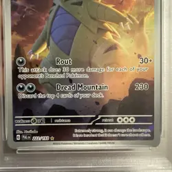 Pokemon TCG Paldea Evolved Tyranitar Card 222/193 Illustration Rare, PSA 9 - Image 3