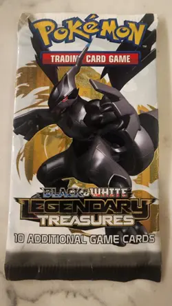 Pokemon Black & White Legendary Treasures Booster Pack NEW Sealed Zekrom Art - Image 1