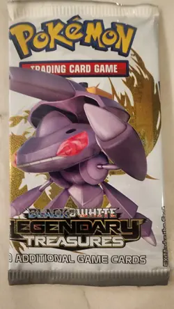 Pokemon Black & White Legendary Treasures Booster Pack NEW Sealed Genesect Art - Image 1