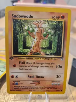2000 Pokemon Neo Genesis 1st Edition Sudowoodo #77/111 MP! - Image 1