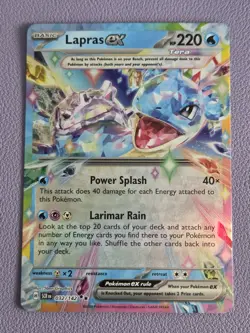 Lapras ex 032/142 Pokemon Stellar Crown Pokemon TCG NM - Image 1