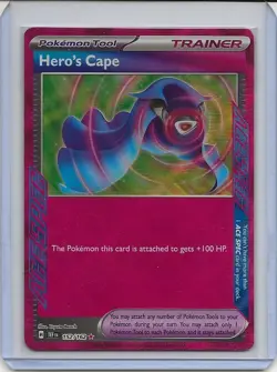 S&V Temporal Forces Pokemon - NM/Mint Hero's Cape 152/162 Ace Spec - Image 1