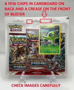 (402829) Pokemon XY Breakthrough Booster Celebi 3-Pack Blister - Factory Sealed - Image 2