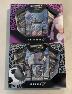 Pokemon TCG Factory Sealed Champions Path Collection V Box Hatterene & Dubwool - Image 1