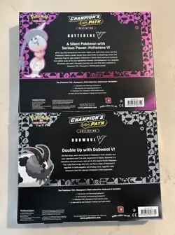Pokemon TCG Factory Sealed Champions Path Collection V Box Hatterene & Dubwool - Image 2